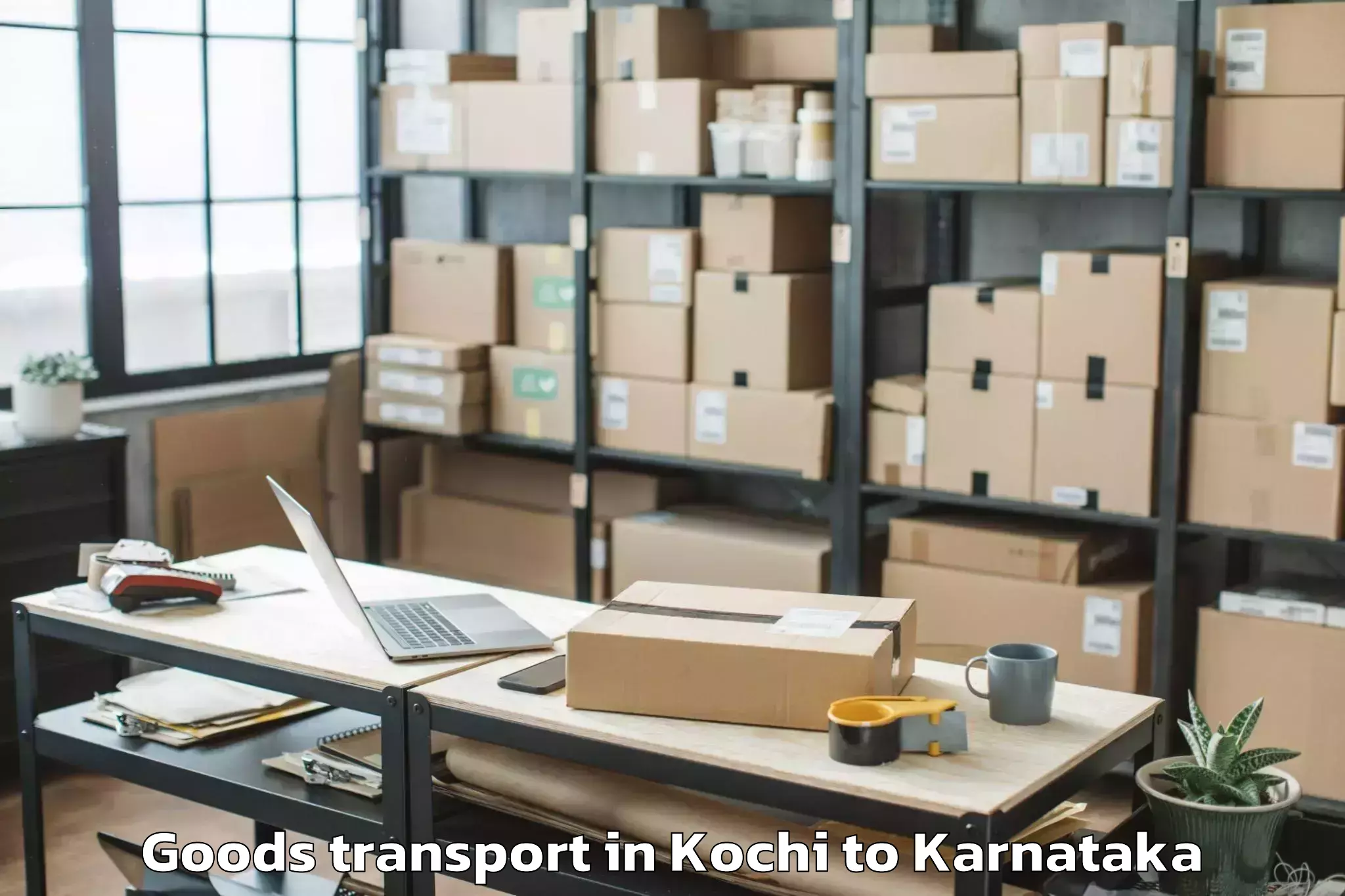 Trusted Kochi to Nyamathi Goods Transport